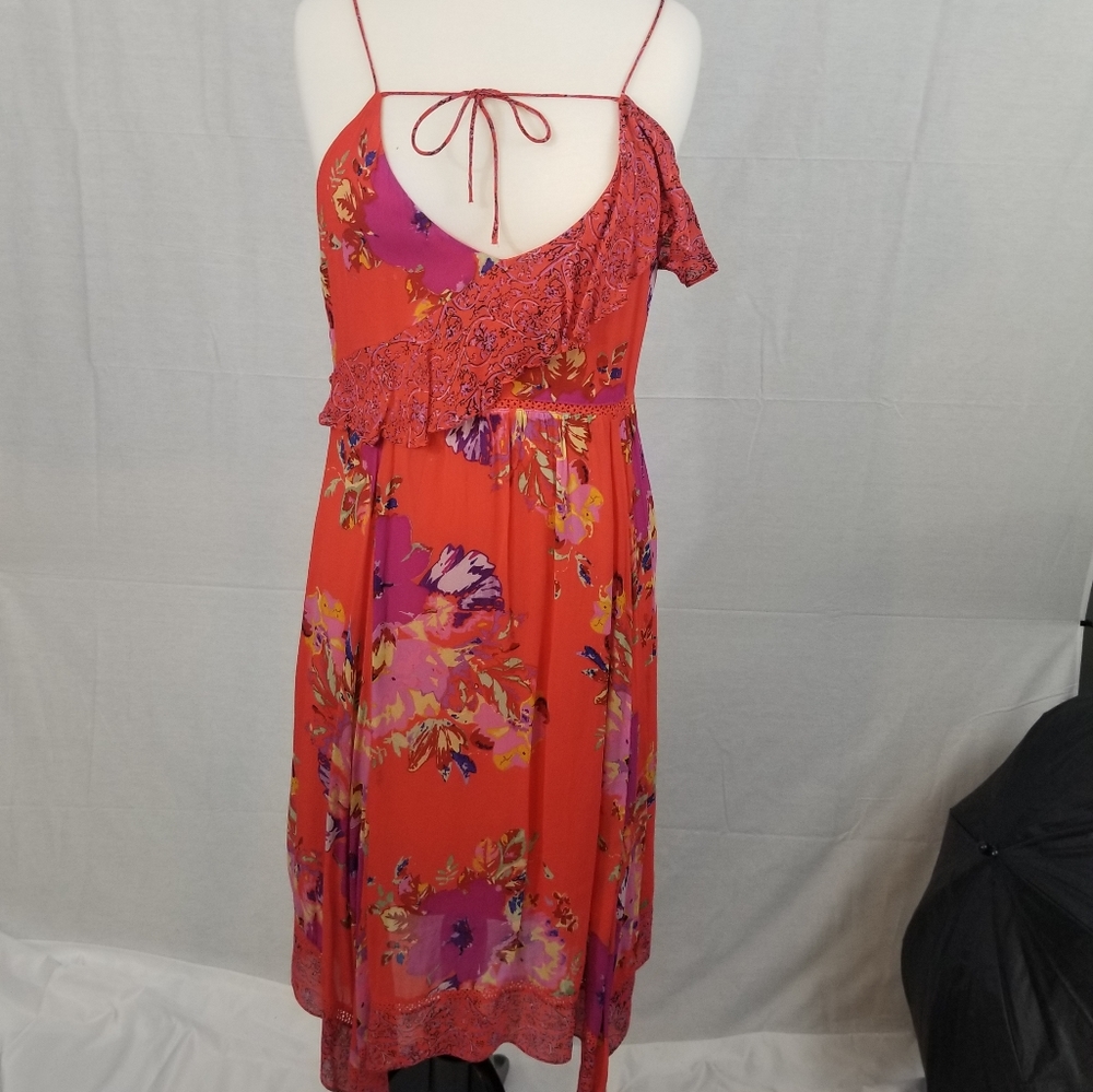 Maeve Anthropologie Red Spring Summer Dress